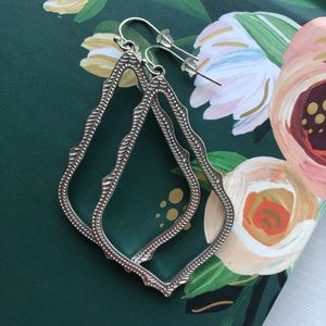 Silver Kendra Scott statement earrings